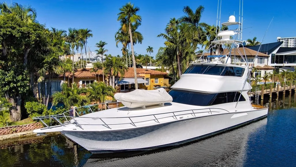 2008 Viking Yacht 74 Enclosed Bridge 
