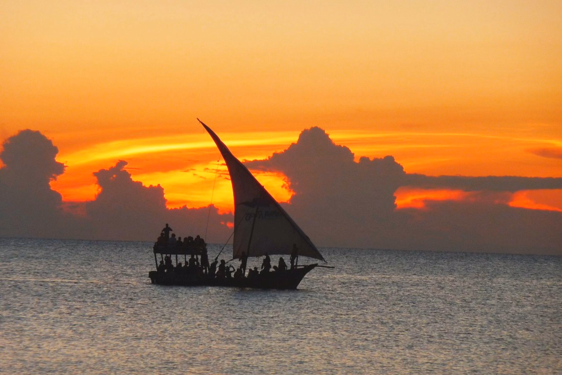 Stone Town dhow sunset