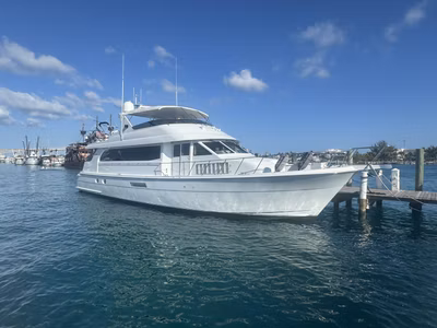 2000 Hatteras 75 Sport Deck